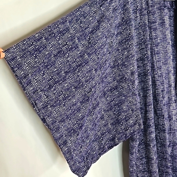 Japanese Navy Blue Kimono One Size - Picture 4 of 7